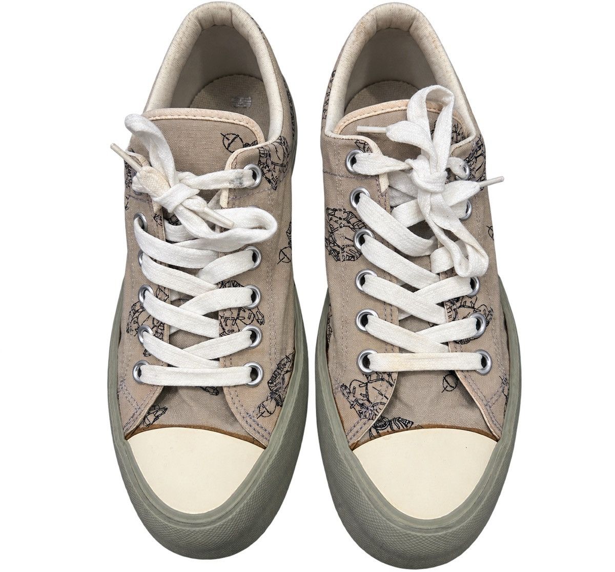 Number (N)ine スニーカー ベージュ Men's Number (N)ine Low Top Sneakers | Grailed