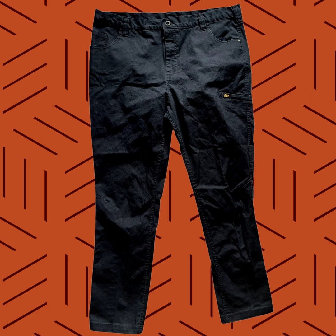 Caterpillar VINTAGE CAT Mens Navy Work Wear Carpenter Pants Size 42x32 Size US 42 / EU 58 - 1 Thumbnail