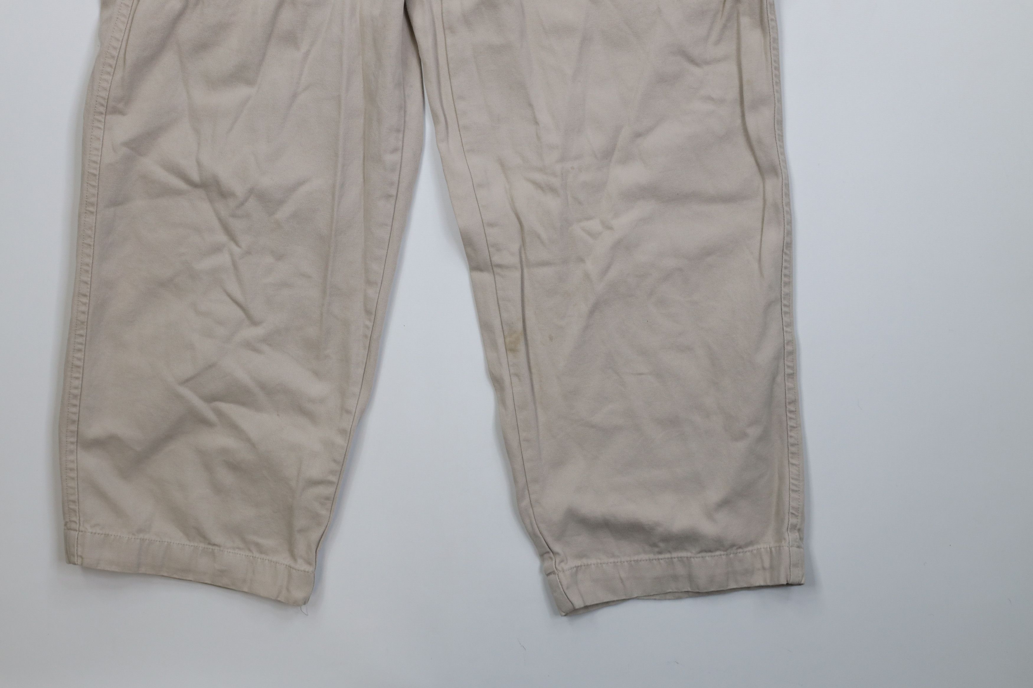 Gap Vintage Y2K 2001 Gap Canvas Wide Leg Cargo Pants Stone Size US 30 / EU 46 - 5 Thumbnail