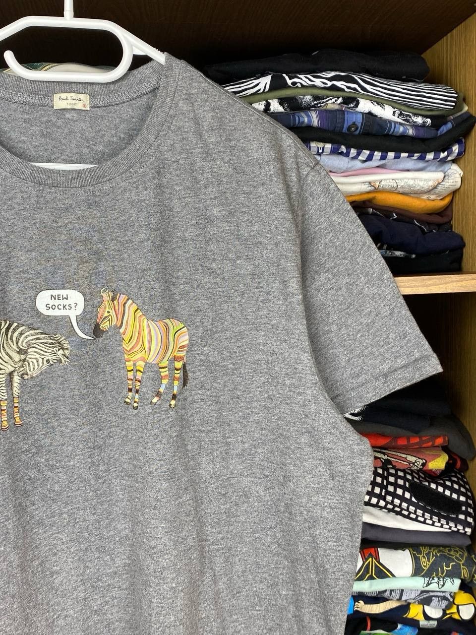 Paul Smith Paul Smith "New Socks ?" Printed Graphic y2k Tee Size US XL / EU 56 / 4 - 3 Thumbnail