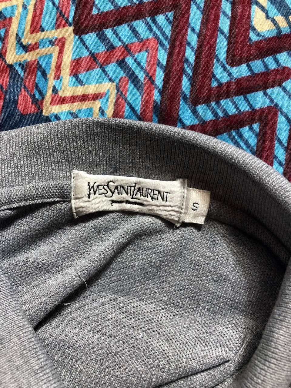 Vintage × Yves Saint Laurent Vintage 90’s Yves Saint Laurent Big Logo Polo Tee y2k og Size US S / EU 44-46 / 1 - 2 Thumbnail