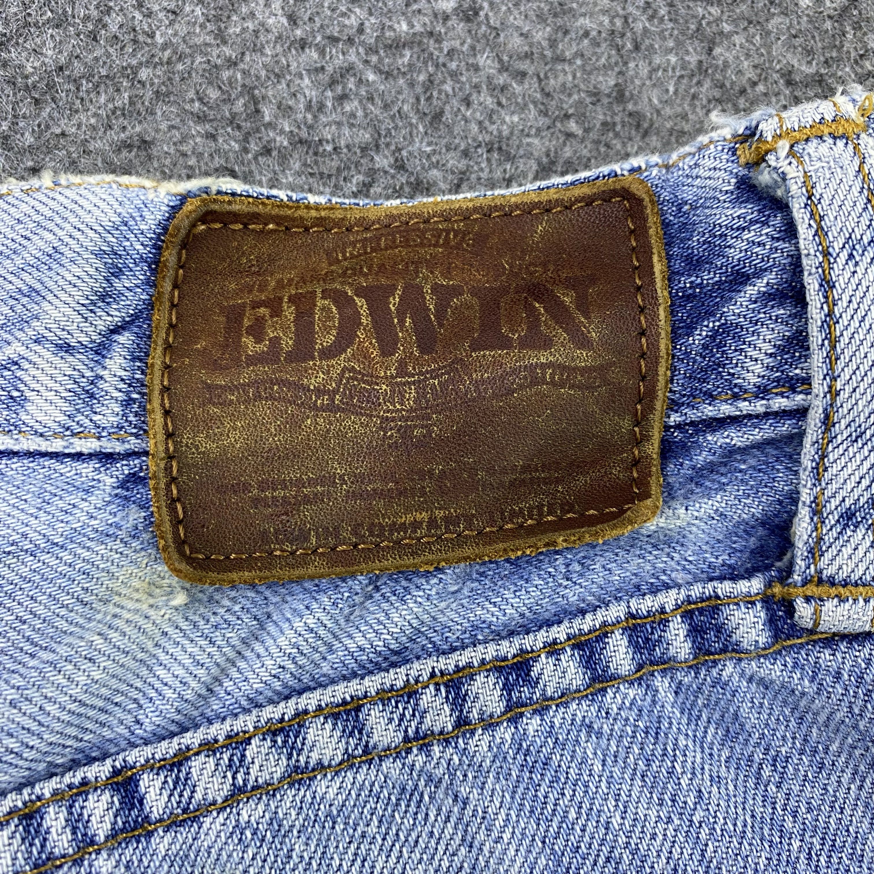 Edwin × Japanese Brand × Jean EDWIN baggy Blue Wash jeans-J1182 Size US 30 / EU 46 - 13 Thumbnail