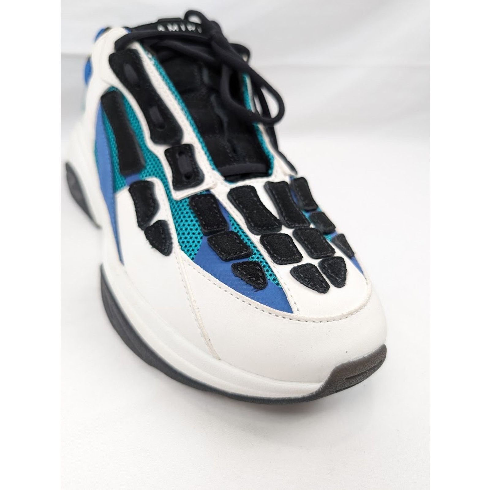Amiri o1rshd1 Bone Runners in Teal/Blue/Black Size US 12 / EU 45 - 5 Thumbnail