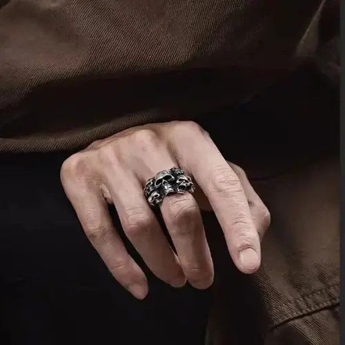 Other Domineering Punk Titanium Steel Ring Size ONE SIZE - 3 Thumbnail