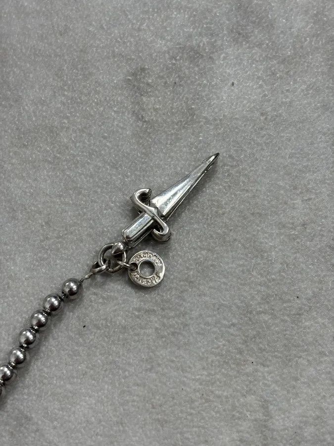Vintage 2000s Cesare Paciotti Silver Beaded Bullet Dagger Bracelet Size ONE SIZE - 6 Thumbnail