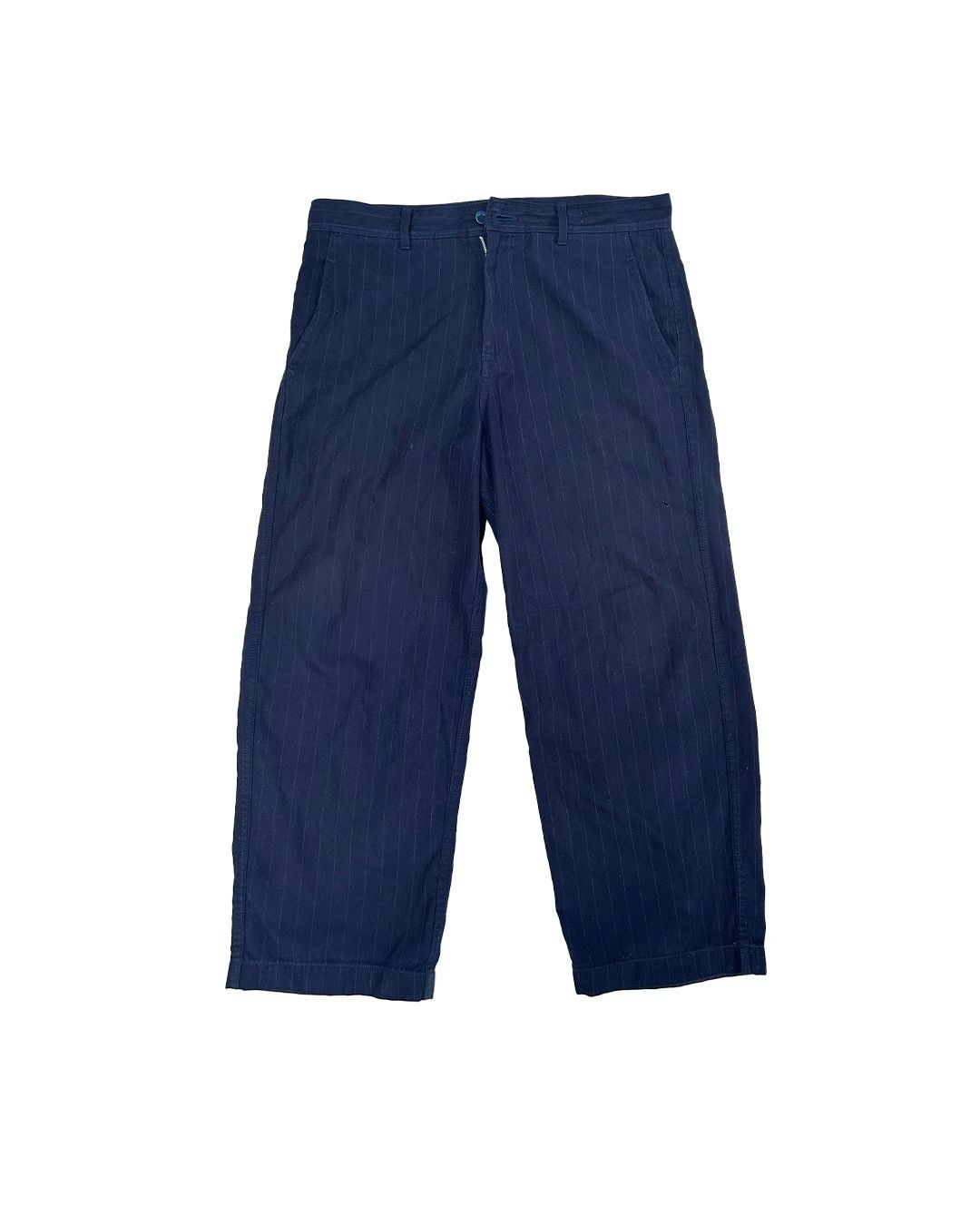 Junya Watanabe Junta Watanabe poem trousers in navy blue Size US 35 - 2 Thumbnail