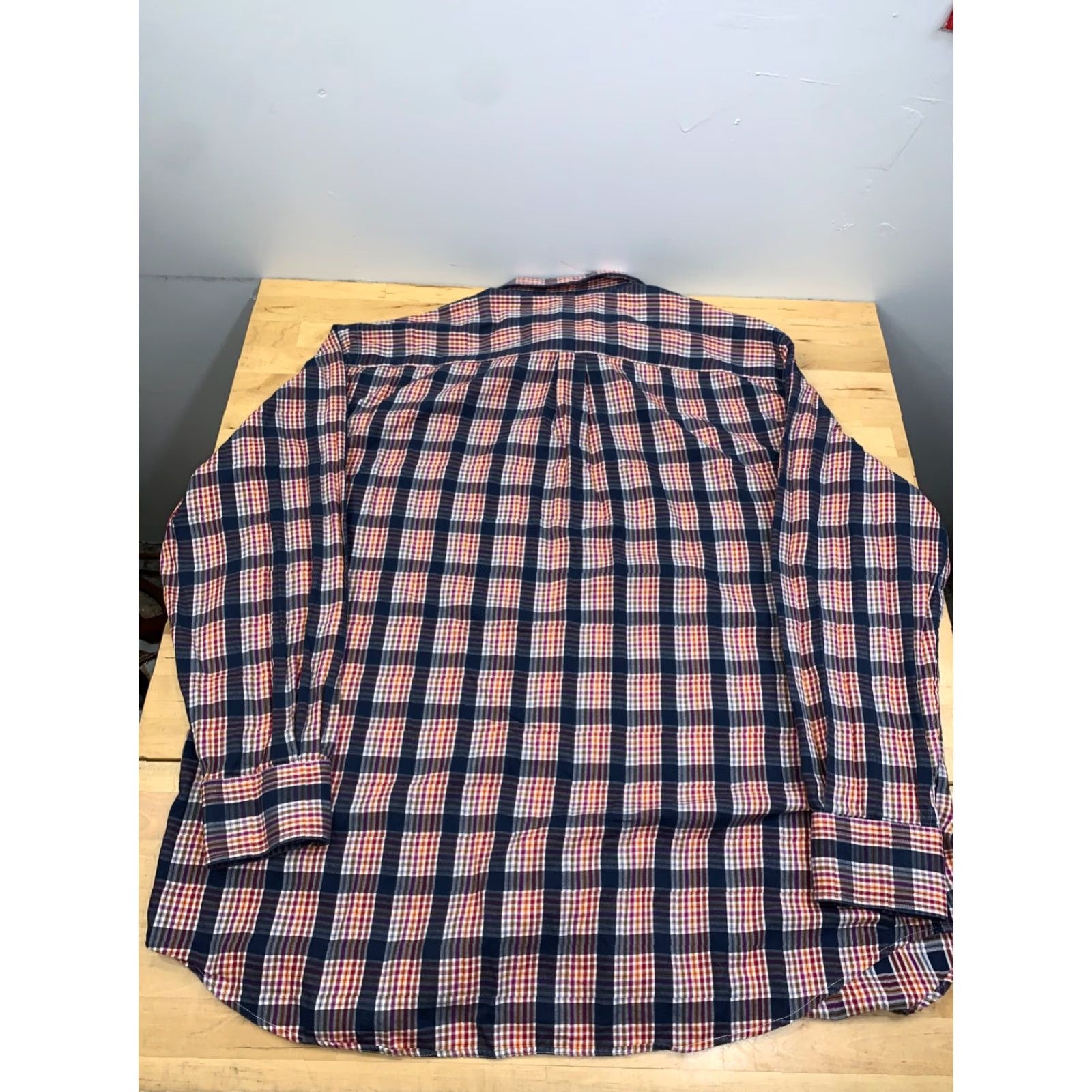Peter Millar Peter Millar Button-Up Shirt Mens 2XL Blue Plaid Long Sleeve Button-Up Mens 2XL Multicolor Cotton Classic Preppy Size US XXL / EU 58 / 5 - 7 Thumbnail