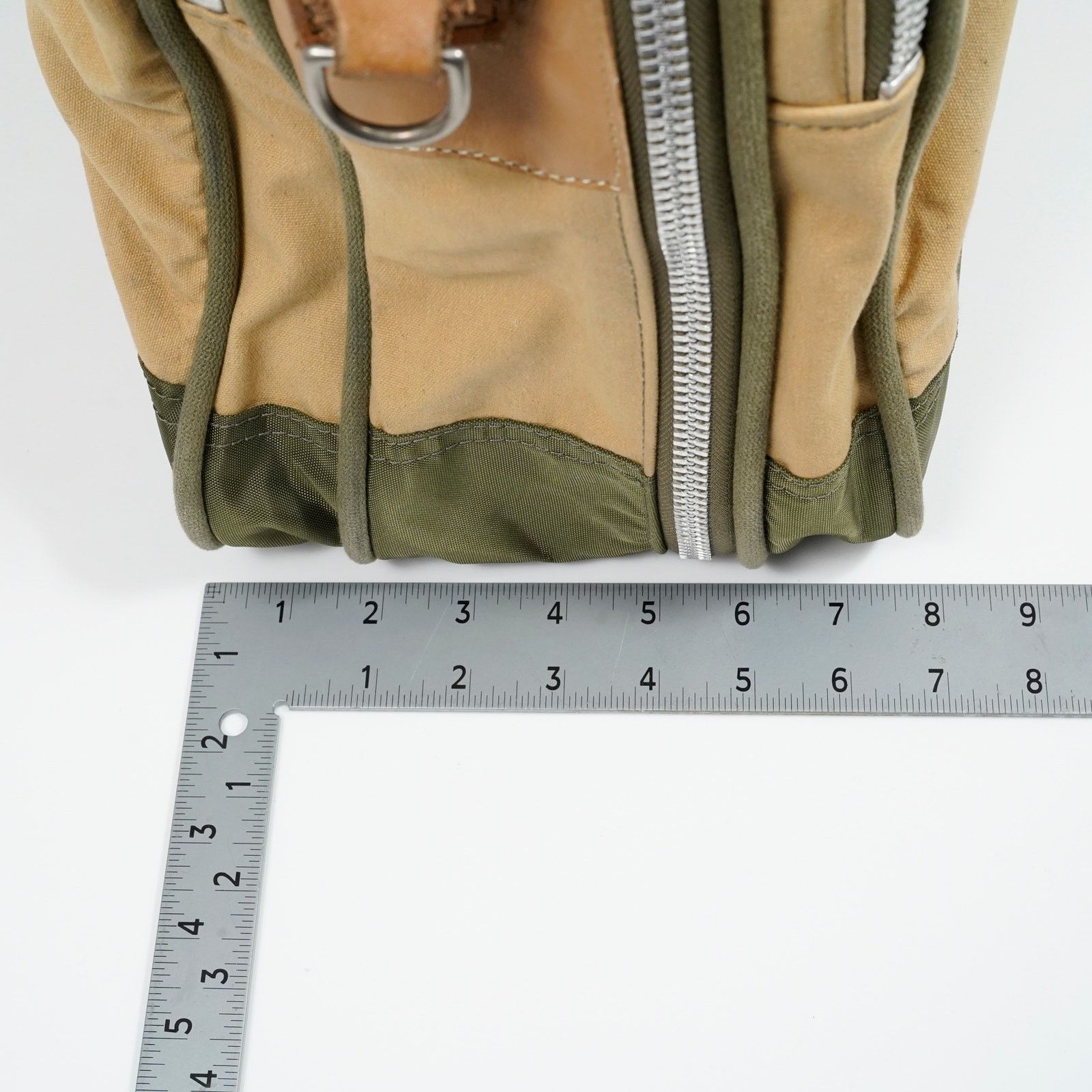 J.W. Hulme Co. VTG J.W. Hulme Co Canvas Leather Duffel Bag #4 Lenzip USA Size ONE SIZE - 13 Thumbnail