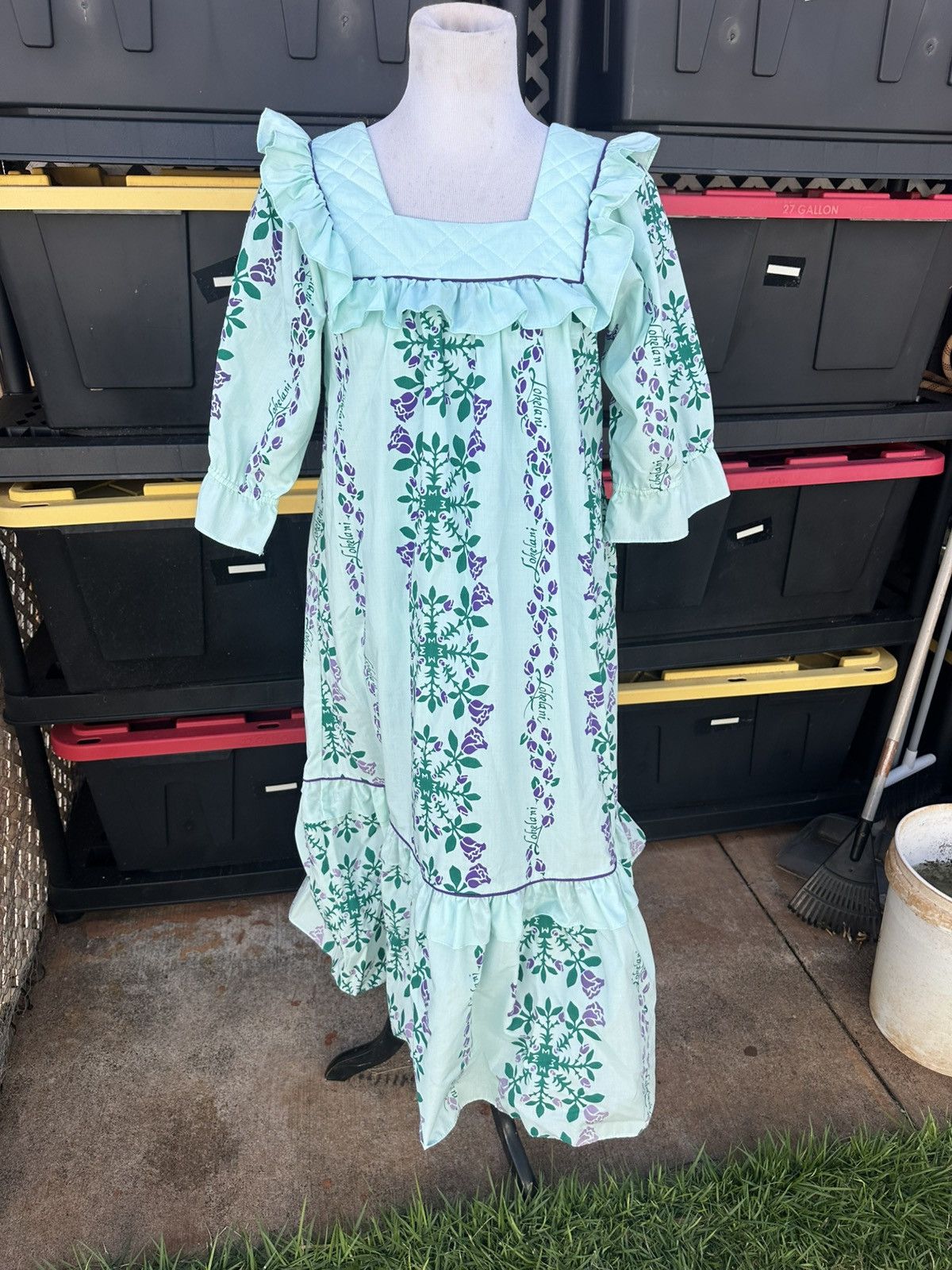 Tori Richard Vintage Tori Richard Golden Monarch Collection Green Women S Size S / US 4 / IT 40 - 1 Thumbnail