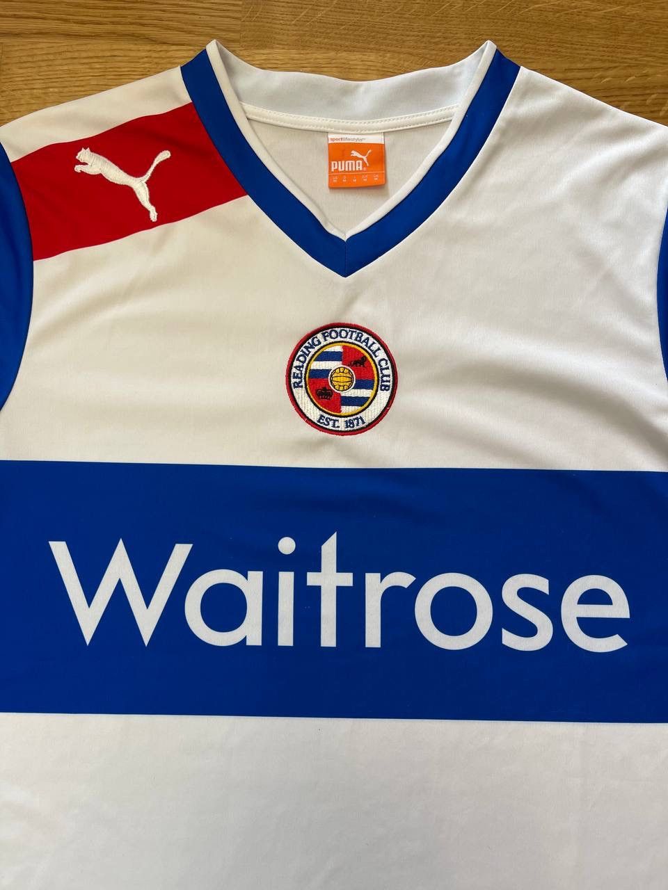 Puma Reading Home Football Shirt 2012/13 Jersey Puma Mens Size M Size US M / EU 48-50 / 2 - 2 Thumbnail
