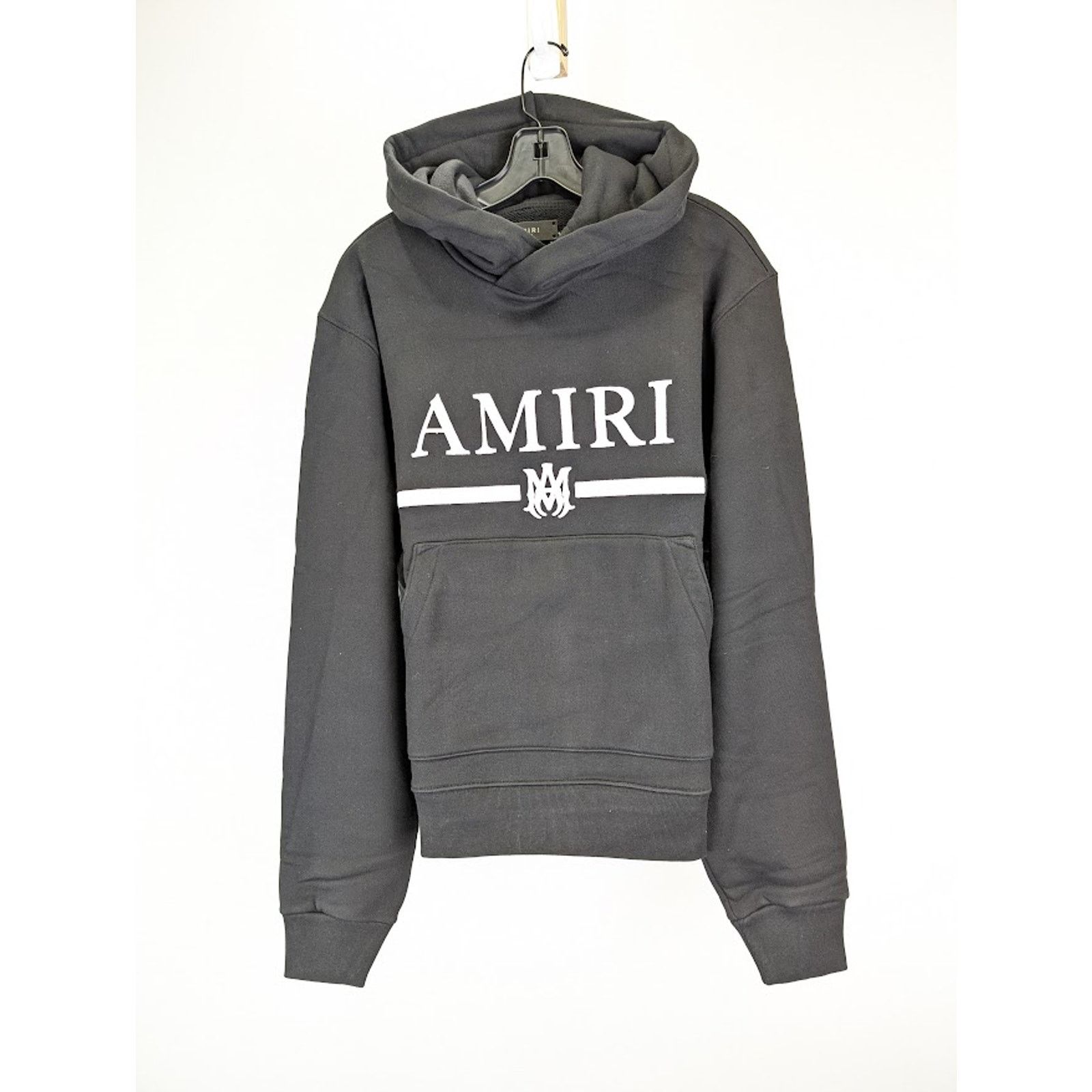 Amiri o1rshd1 MA Bar Embroidery Hoodie in Black XXL Size US XXL / EU 58 / 5 - 1 Thumbnail