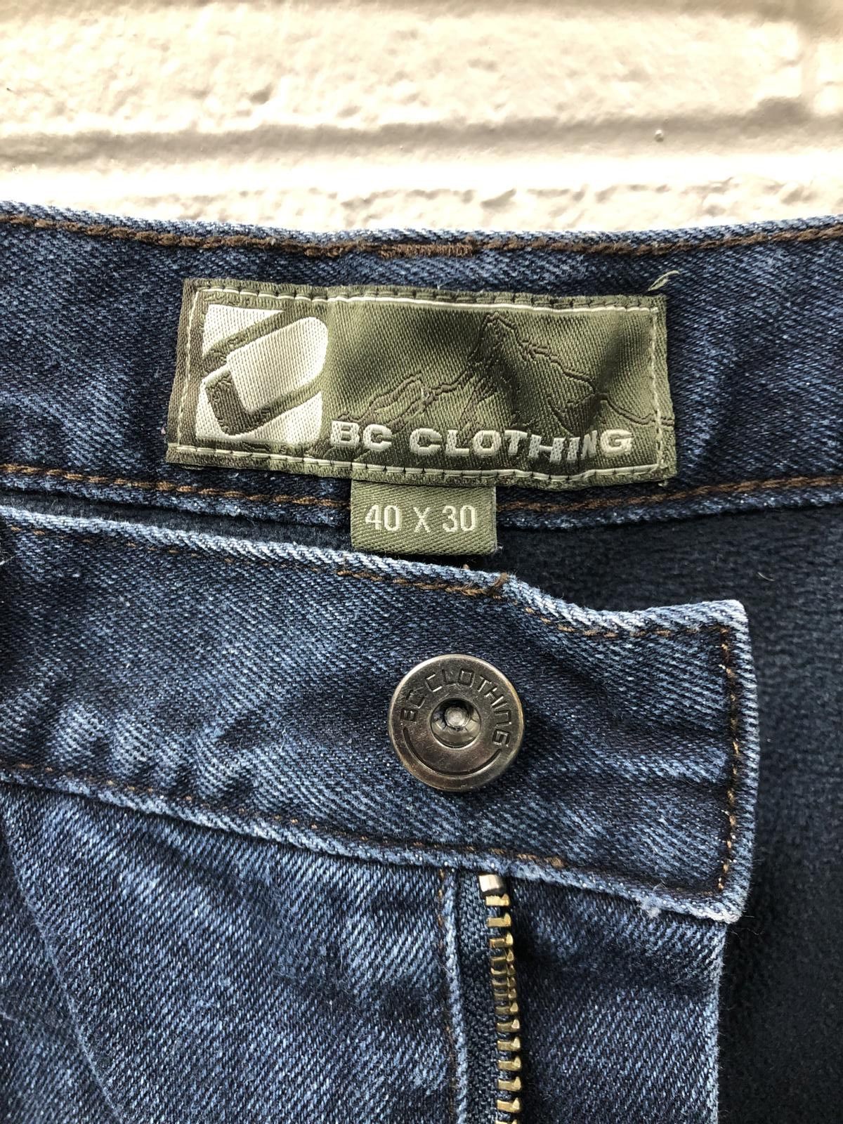 Designer BC Clothing Men's Fleece lined Denim Jeans Size US 40 / EU 56 - 4 Thumbnail