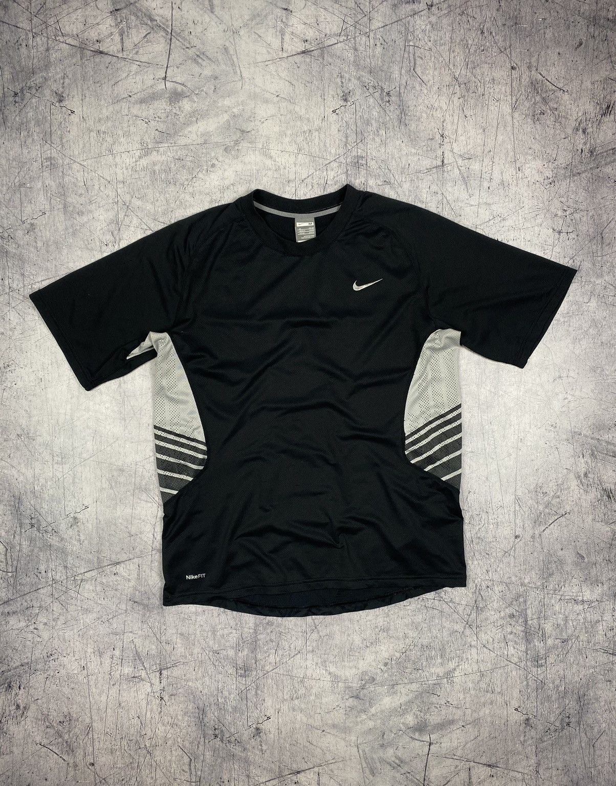 Nike × Vintage Vintage 00s Nike Y2K Drill Tee Size US M / EU 48-50 / 2 - 2 Thumbnail