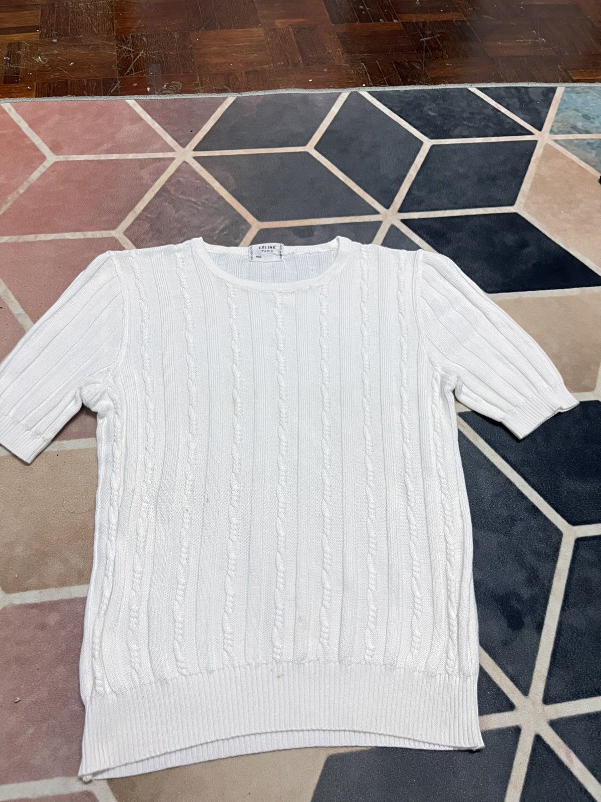Celine Vintage 80s Celine Knitted Top Size ONE SIZE - 4 Thumbnail