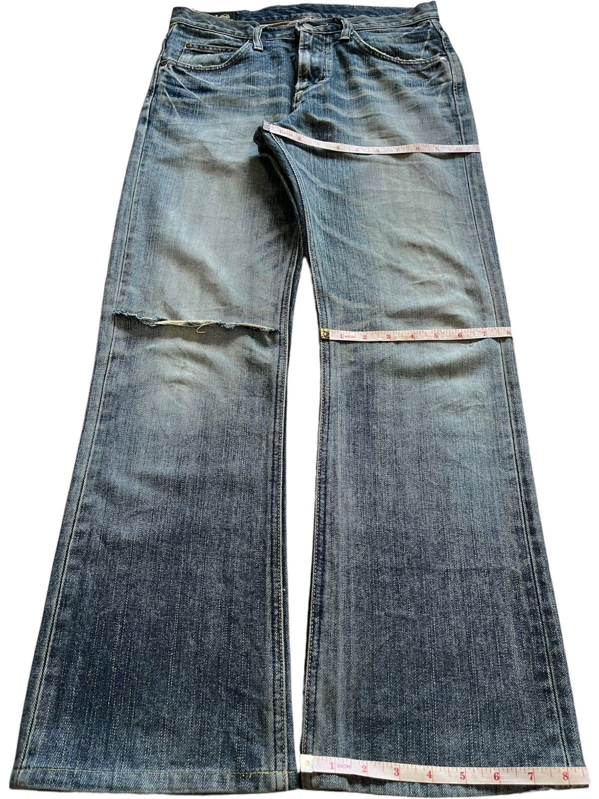 Lee Vintage Lee Riders Mud Wash Distressed Bootcut Jeans Size US 31 - 13 Thumbnail