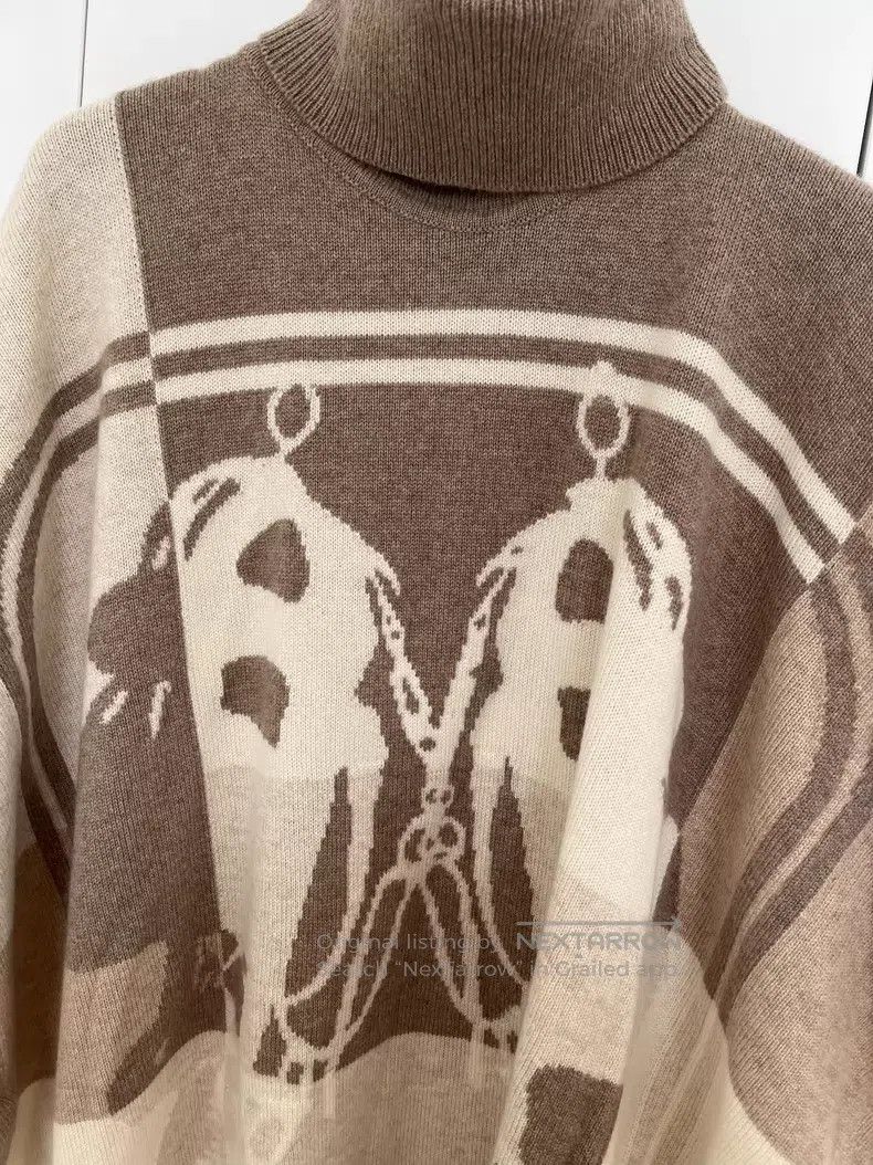 Hermes Hermes size TU Cashmere Cloak Sweater Size ONE SIZE - 2 Thumbnail