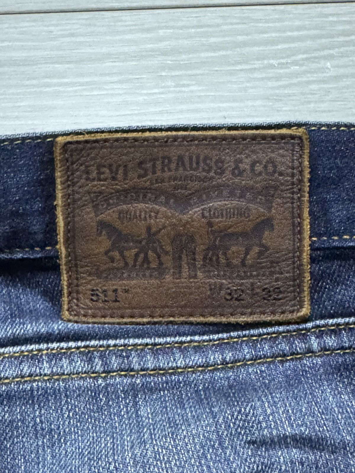 Levi's Vintage Levis 511 Y2K Japan 511 Selvedge Slim Fit Jeans Size US 32 / EU 48 - 12 Thumbnail