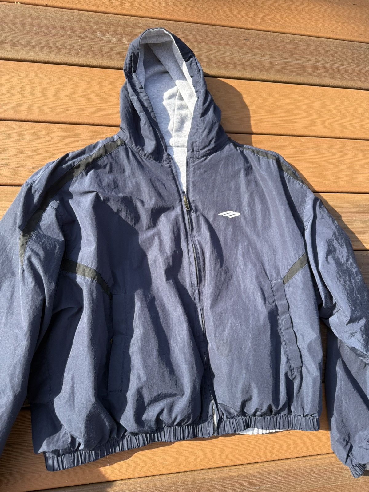 Balenciaga Balenciaga Reversible 3B jacket navy/grey size medium Size US M / EU 48-50 / 2 - 2 Thumbnail