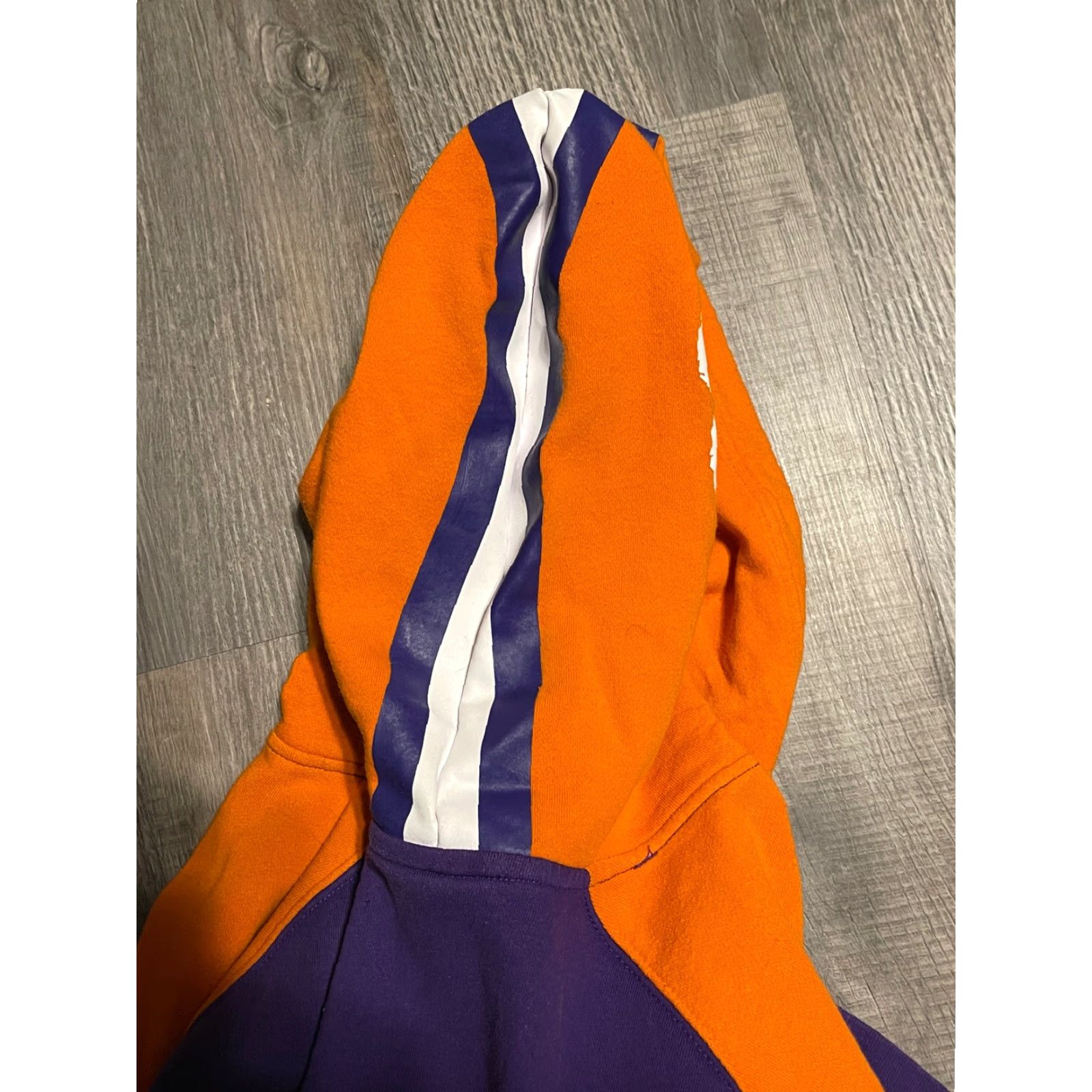 Adidas Adidas Clemson Mens Extra Large Hoodie Cotton Purple/Orange Paws On Hood Size US XL / EU 56 / 4 - 7 Thumbnail