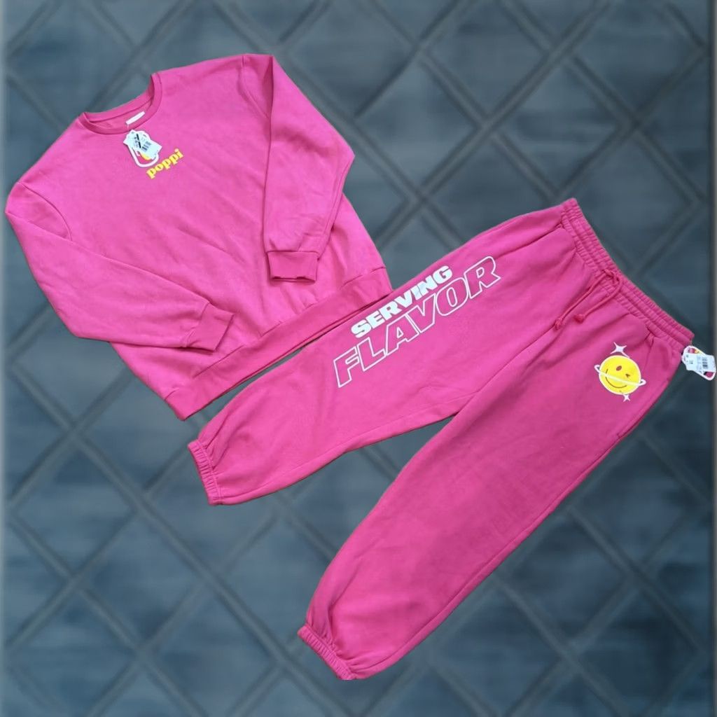 Pinko Poppi Sweatsuit Sweatshirt Sweatpants Pink XL XXL 2 Piece Tracksuit Size XL / US 12-14 / IT 48-50 - 1 Thumbnail