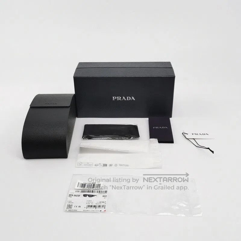 Prada Prada Triangle Logo Full Frame Sunglasses. Size ONE SIZE - 9 Thumbnail