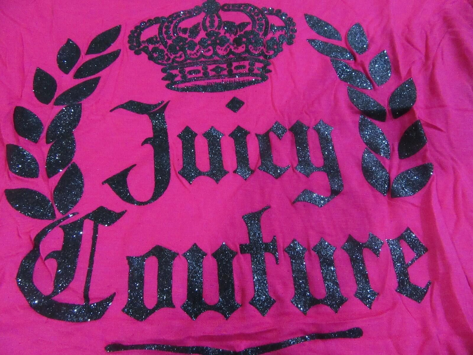 Juicy Couture Jeans Juicy Couture Women Shirt Pink with Black Bling Logo Size XL Size XL / US 12-14 / IT 48-50 - 2 Thumbnail