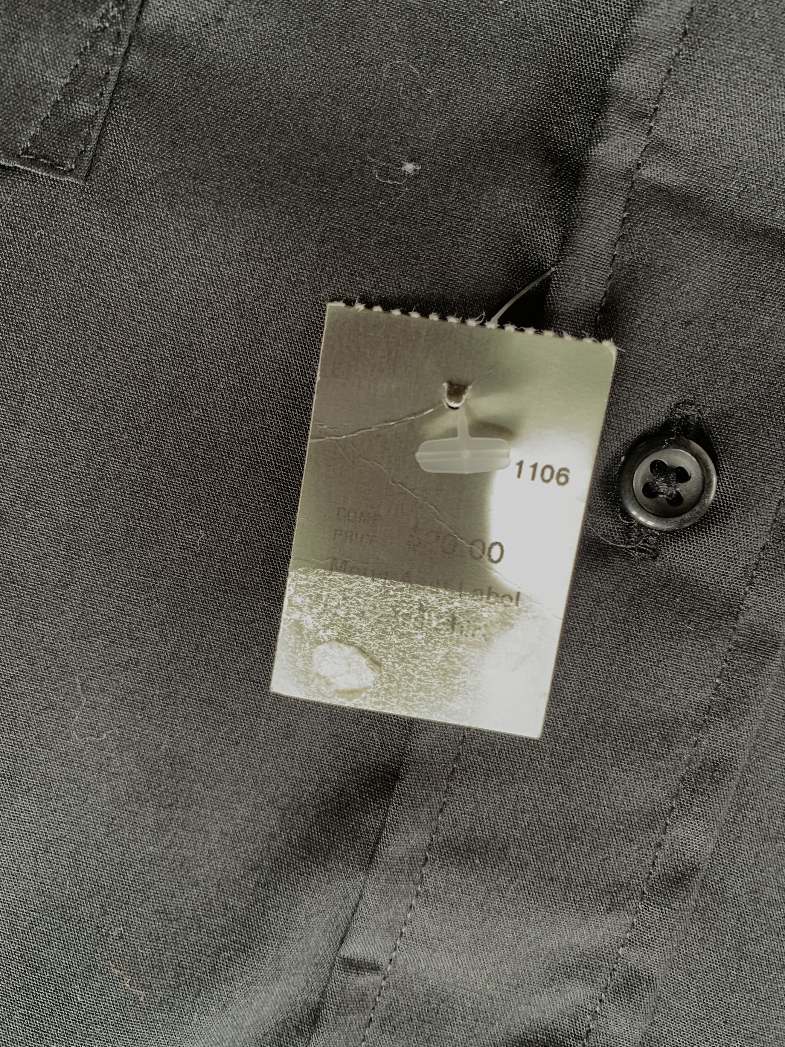 Designer × Oleg Cassini Oleg Cassini Cotton Black Shirt Size US XXL / EU 58 / 5 - 7 Thumbnail