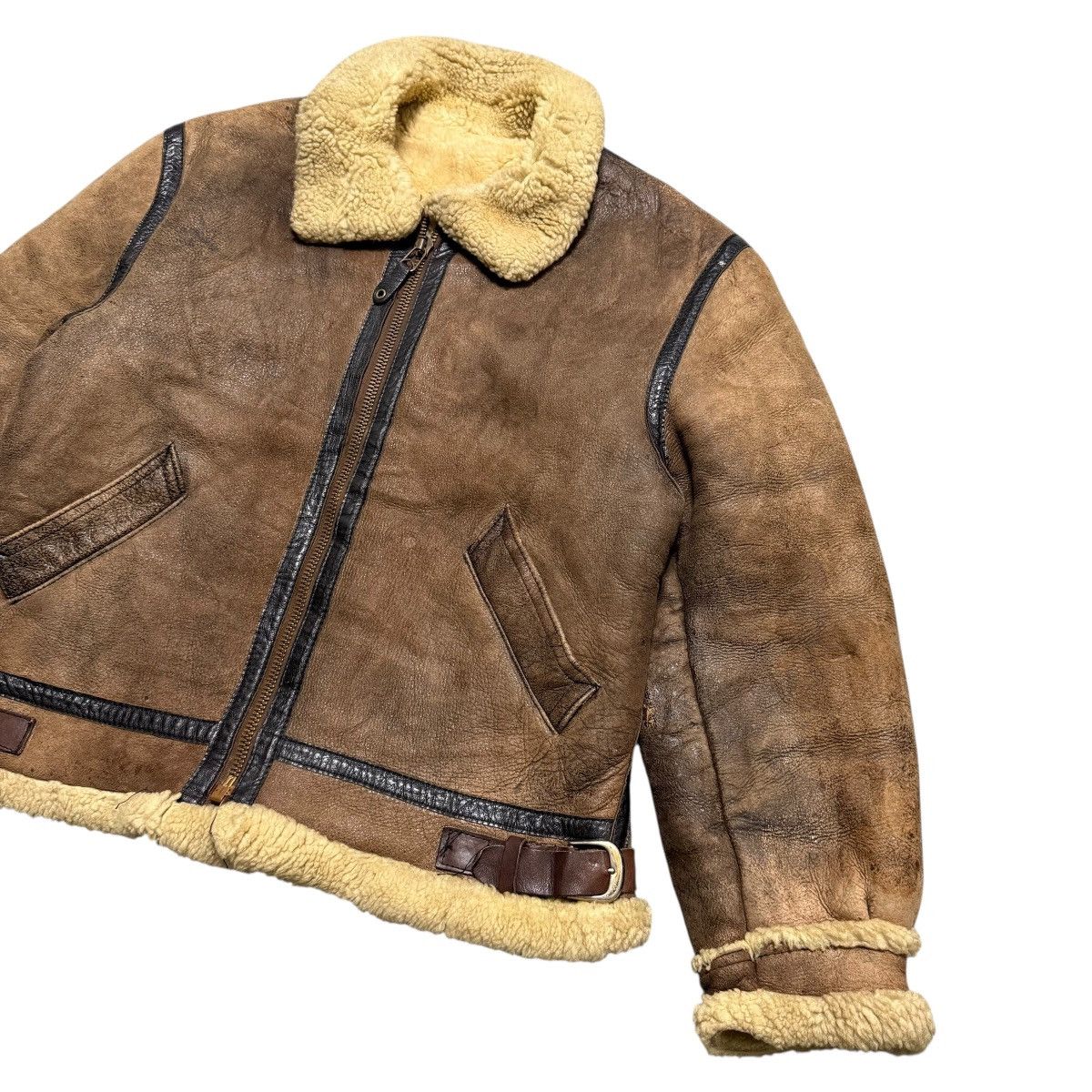 Golden Bear Vintage 80s Golden Bear Scovill Mouton Flight B3 Jacket Size US M / EU 48-50 / 2 - 5 Thumbnail