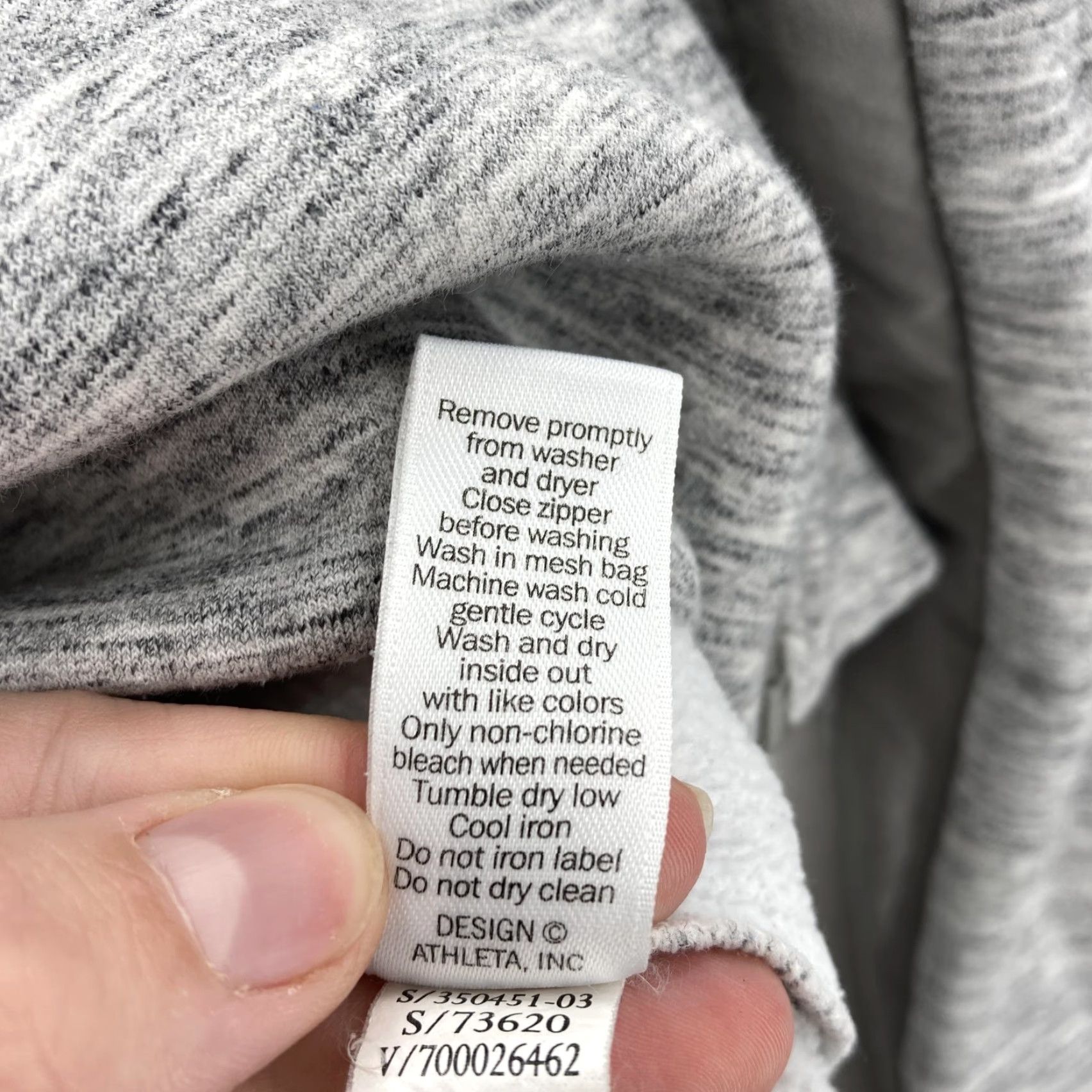 Athleta VINTAGE Athleta Stronger Jacket Womens Small Gray Hooded Full Zip Fleece Lined Pockets Size S / US 4 / IT 40 - 7 Thumbnail