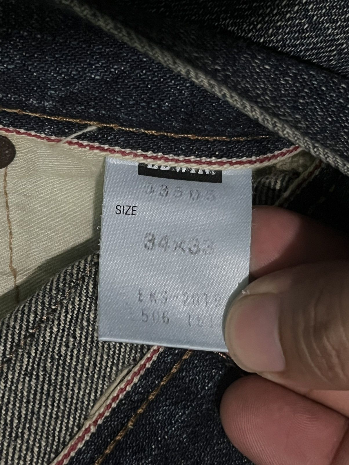 Edwin Edwin 505 “Mission” Series Wide Straight Leg Selvedge Jeans Size US 34 / EU 50 - 15 Thumbnail
