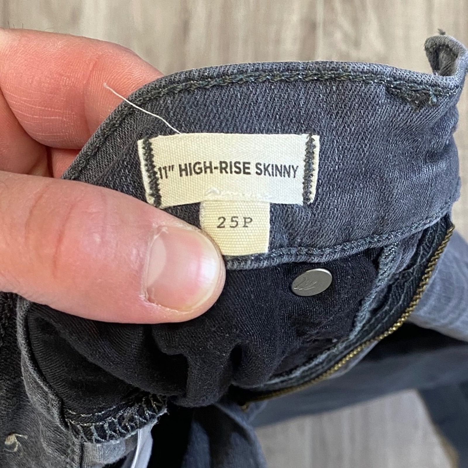 Madewell Madewell 11" High-Rise Skinny Raw Hem Jeans - 25P Size 25" / US 0 / IT 36 - 10 Thumbnail