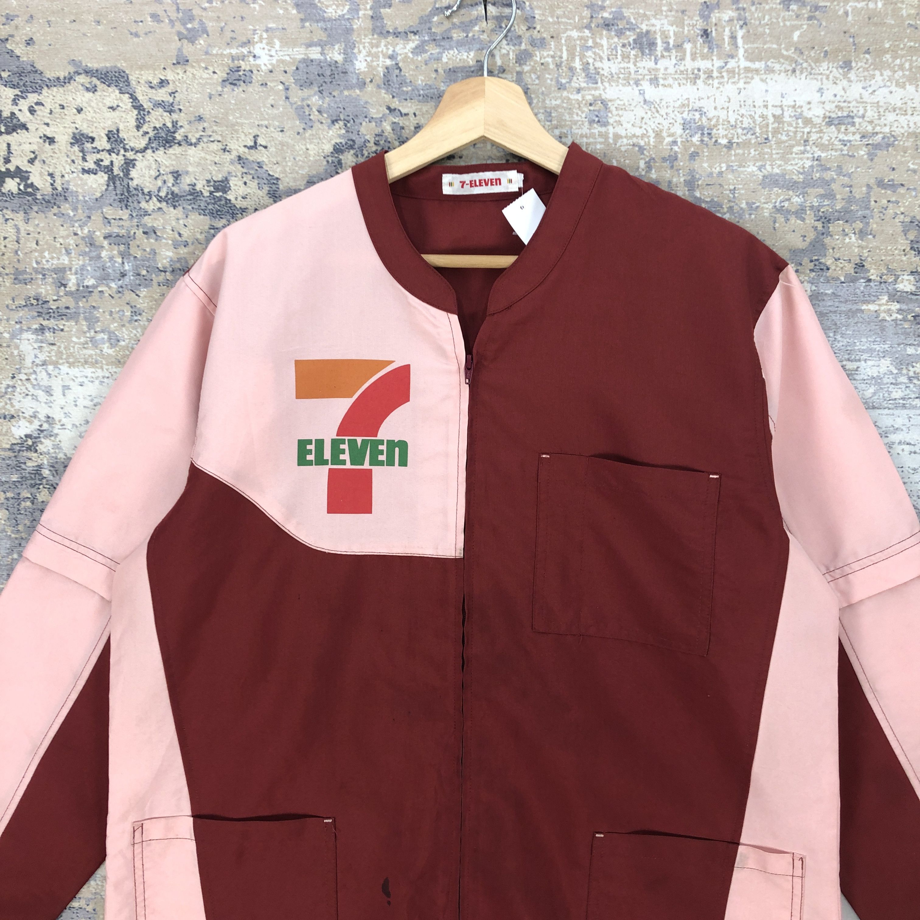 Japanese Brand Vintage 90s 7 Eleven Workers Shirt Seven Eleven Japanese Size US L / EU 52-54 / 3 - 5 Thumbnail