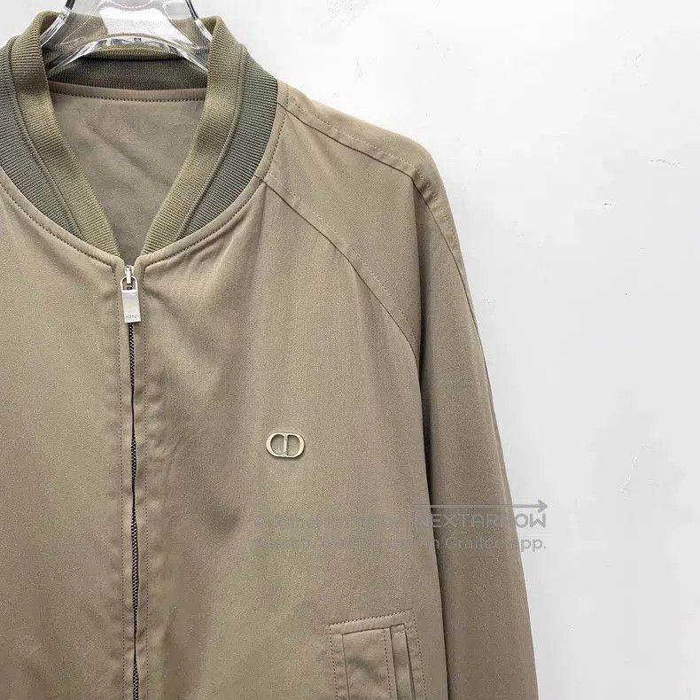 Dior Dior Khaki logo zipper jacket Size US M / EU 48-50 / 2 - 3 Thumbnail