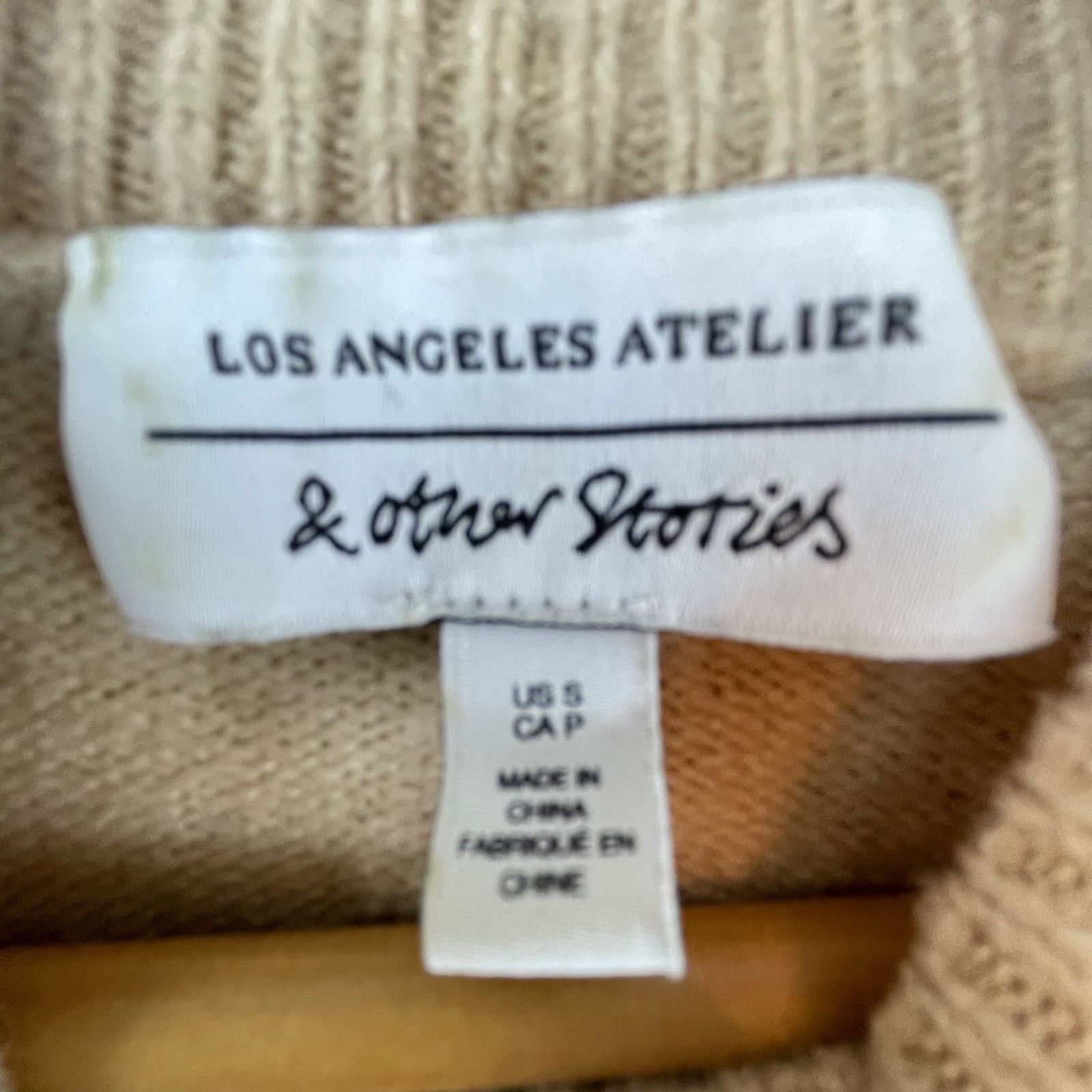 & Other Stories & Other Stories Sweater Women Small Beige Wool Blend Neutral Size S / US 4 / IT 40 - 3 Thumbnail