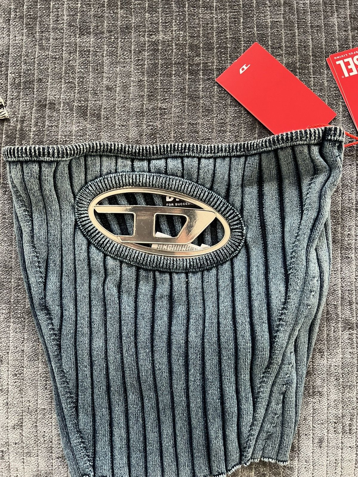 image of Diesel Logo Top in Blue, Women's (Size Small)