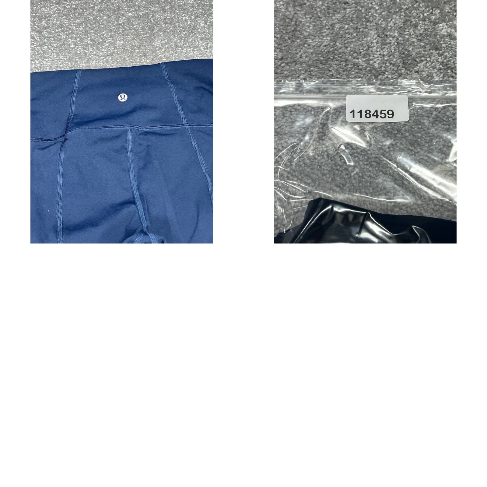 Lululemon Lululemon Pace Rival HR Cropped Leggings Womens 4 Blue Logo Mid Rise Yoga 22” Size 27" / US 4 / IT 40 - 8 Thumbnail