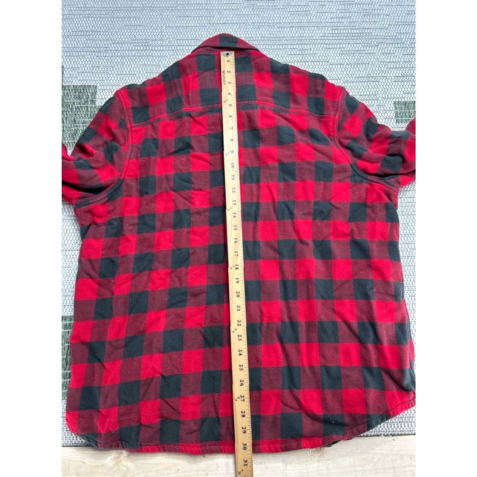 Nordstrom Nordstrom Flannel Shirt Mens XXL Red Black Cotton Button Up Size US XXL / EU 58 / 5 - 6 Thumbnail