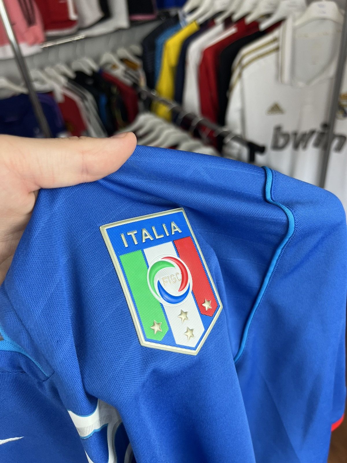 Puma Soccer Jersey Puma Italy World Cup 2014/15 Balotelli #9 Size US L / EU 52-54 / 3 - 5 Thumbnail