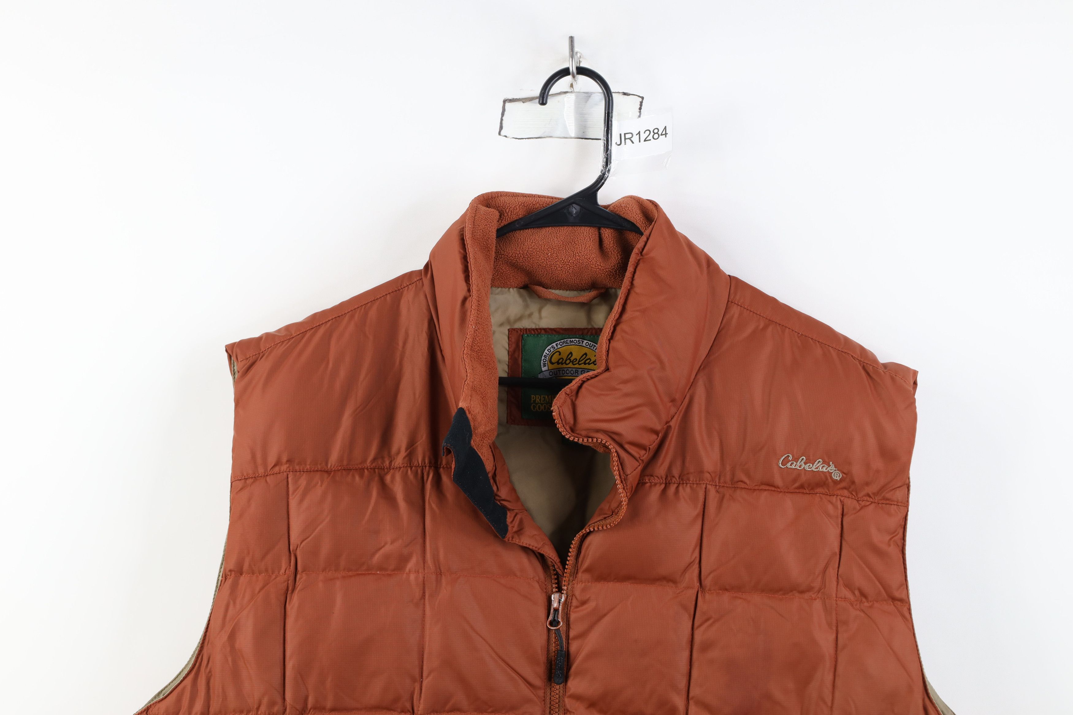 Cabelas Vintage Cabelas Down Fill Full Zip Puffer Vest Jacket Orange Size US XL / EU 56 / 4 - 2 Thumbnail