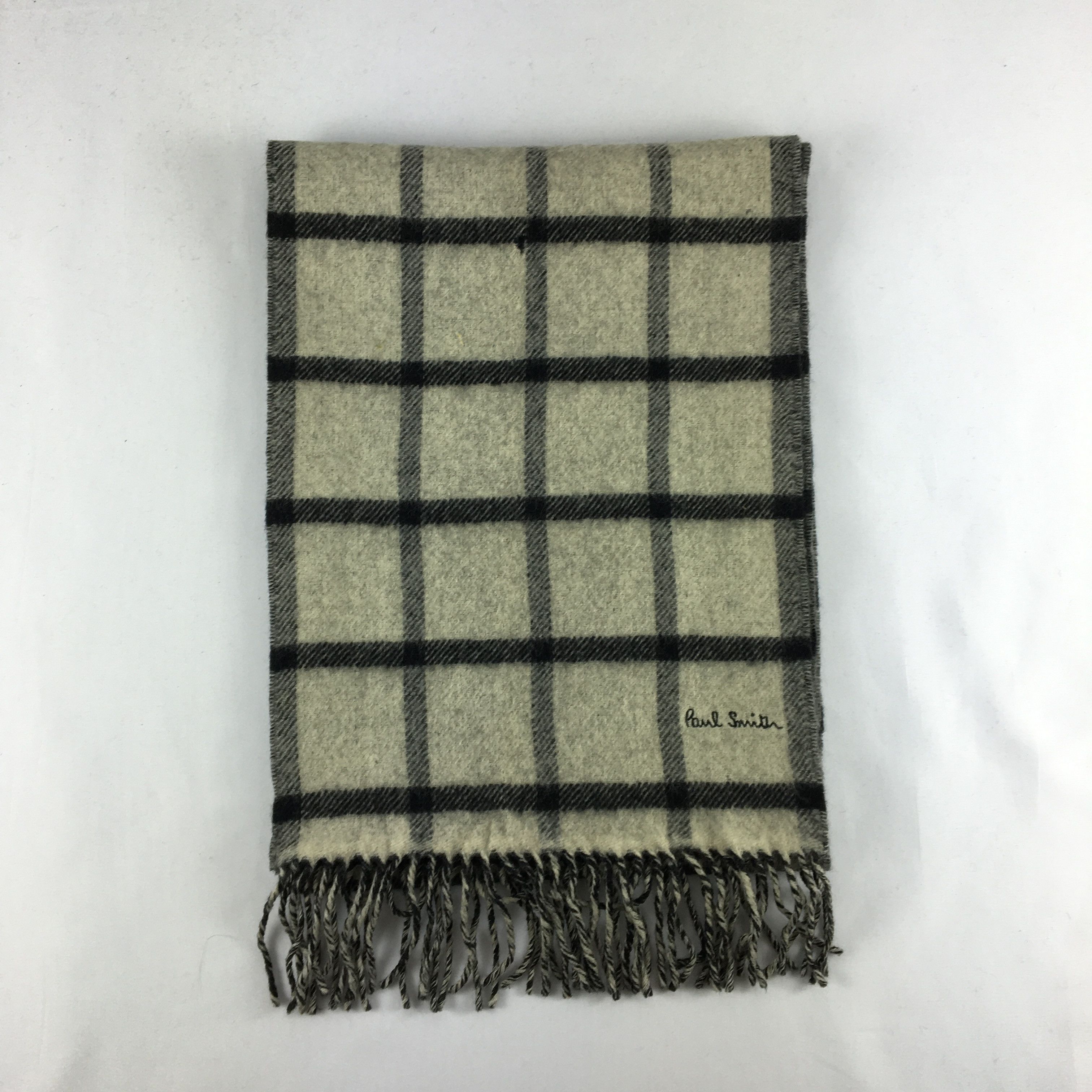 Paul Smith Vintage Paul Smith Scarf Muffler Wool Cashmere Scarves Size ONE SIZE - 2 Thumbnail