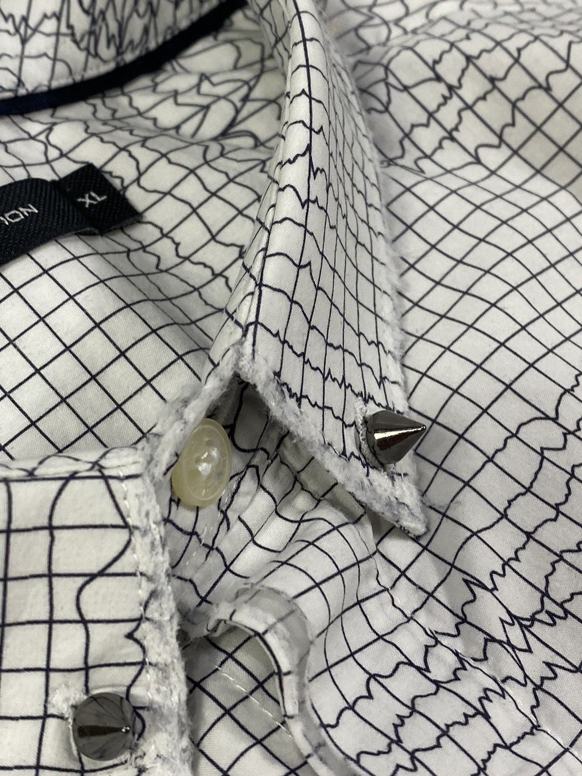 Vintage Avant Garde Cropped Distressed Spikes Geology Shirt Size US L / EU 52-54 / 3 - 11 Thumbnail