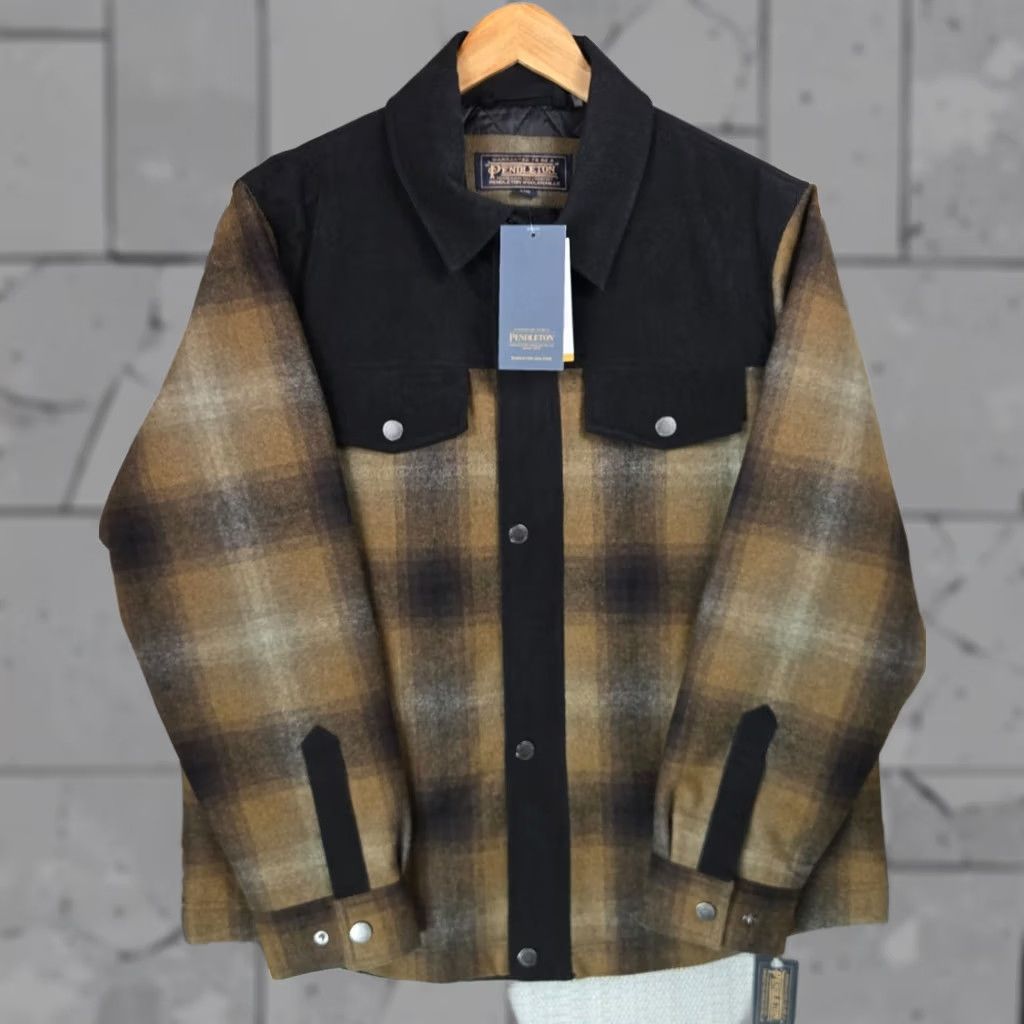 Pendleton PENDLETON Wool Jacket Mens Large Insulated Plaid Full Zip Corduroy NEW 35 Size US L / EU 52-54 / 3 - 1 Thumbnail
