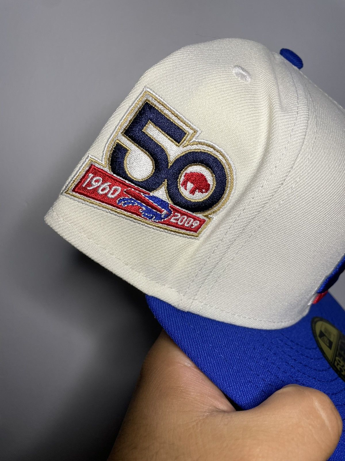 NFL × New Era Sz. 7 5/8 Brand New Buffalo Bills Fitted Hat Size ONE SIZE - 2 Thumbnail