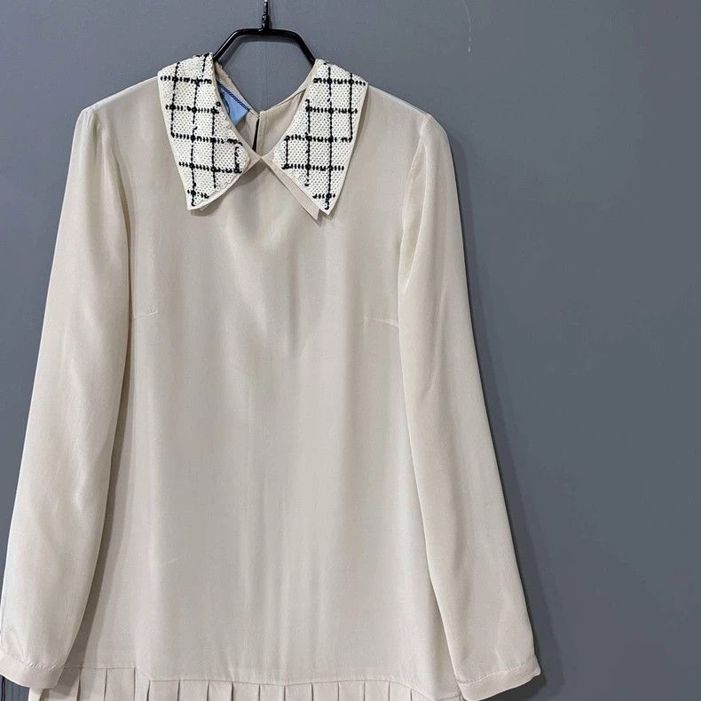 Prada Prada Mulberry silk lapel sequin dress 2504-Nextarrow Size S / US 4 / IT 40 - 2 Thumbnail