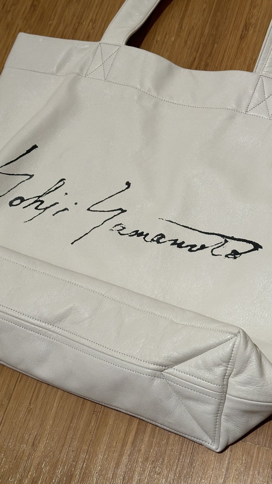 Yohji Yamamoto Yohji Yamamoto Leather Tote Bag Size ONE SIZE - 2 Thumbnail
