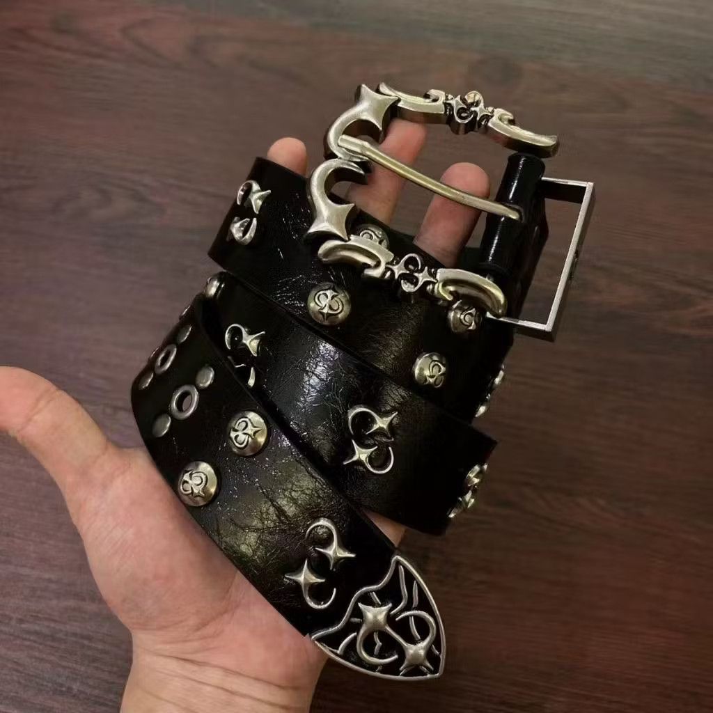 Streetwear black colour belt