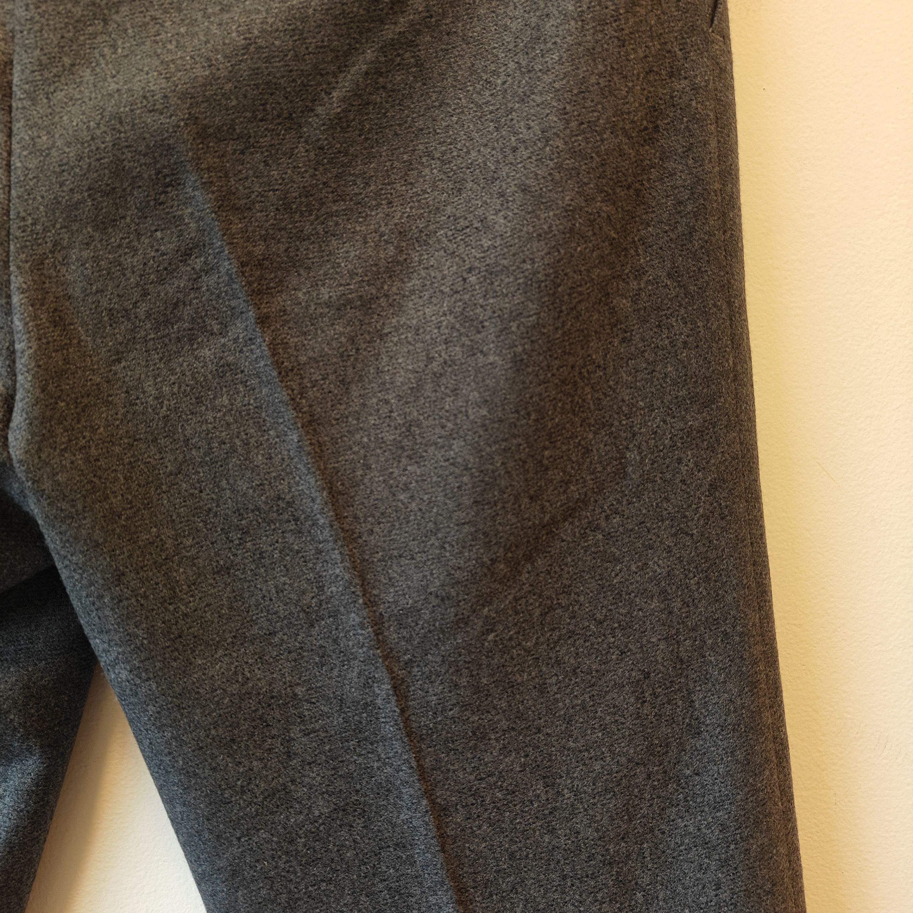 Stoffa Stoffa Dark Wool Pleated Trousers Fits W33 Size US 33 - 10 Thumbnail