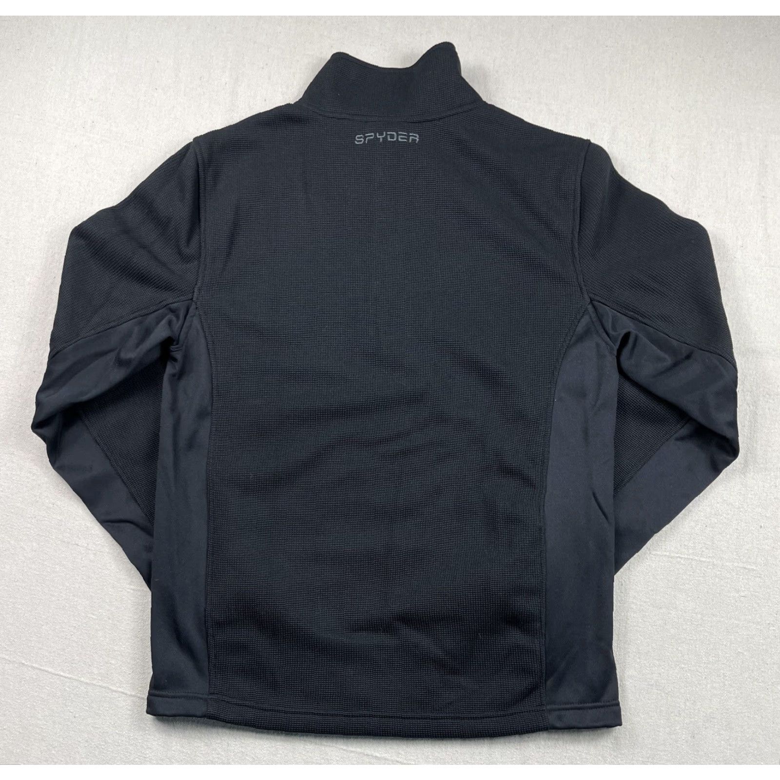 Spyder Spyder Mens Black 1/4 Zip Long Sleeve Athletic Pullover Sweater Size M Black Logo Mock Neck Casual Winter Cross Training Mens Size US M / EU 48-50 / 2 - 2 Thumbnail