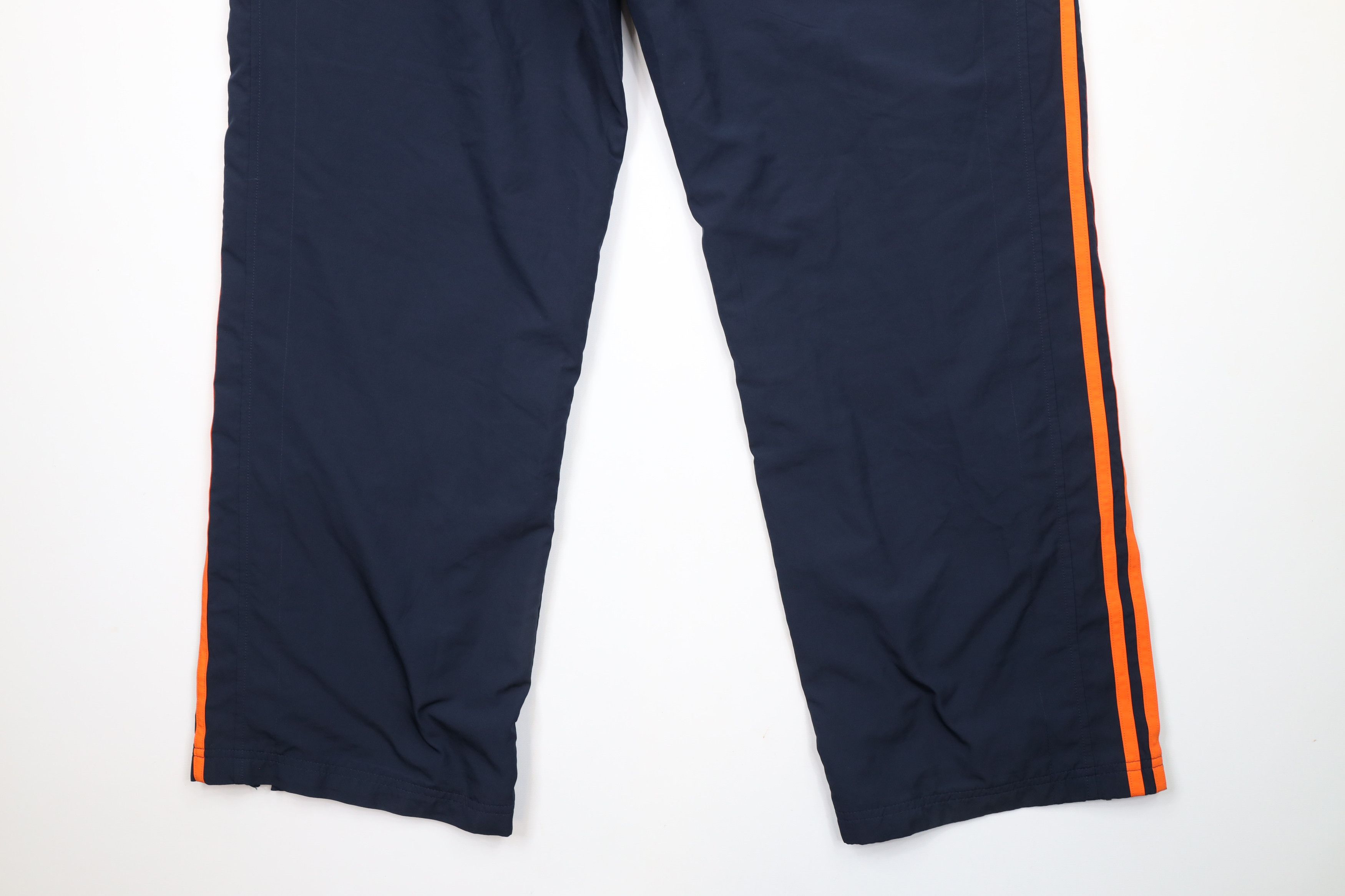 Adidas × Vintage Vintage Adidas Striped Lined Wide Leg Pants Navy Blue Orange Size US 38 / EU 54 - 14 Thumbnail