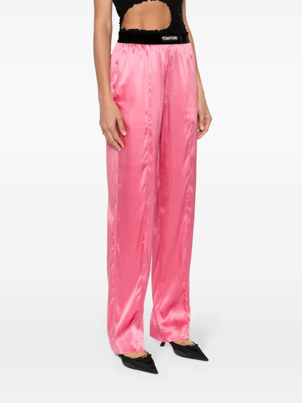 Tom Ford o1y0126 Logo Sweatpant in Pink/Black Size 28" / US 6 / IT 42 - 3 Thumbnail